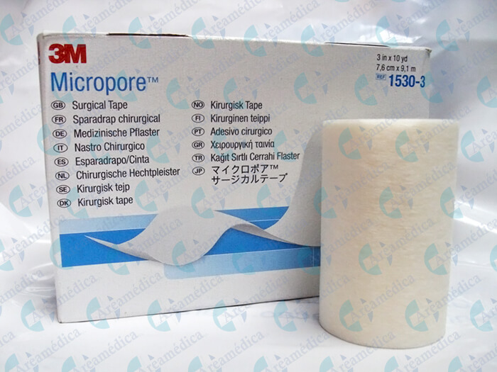Adhesivo Micropore 3" tres pulgadas Adhesivo para piel delicada