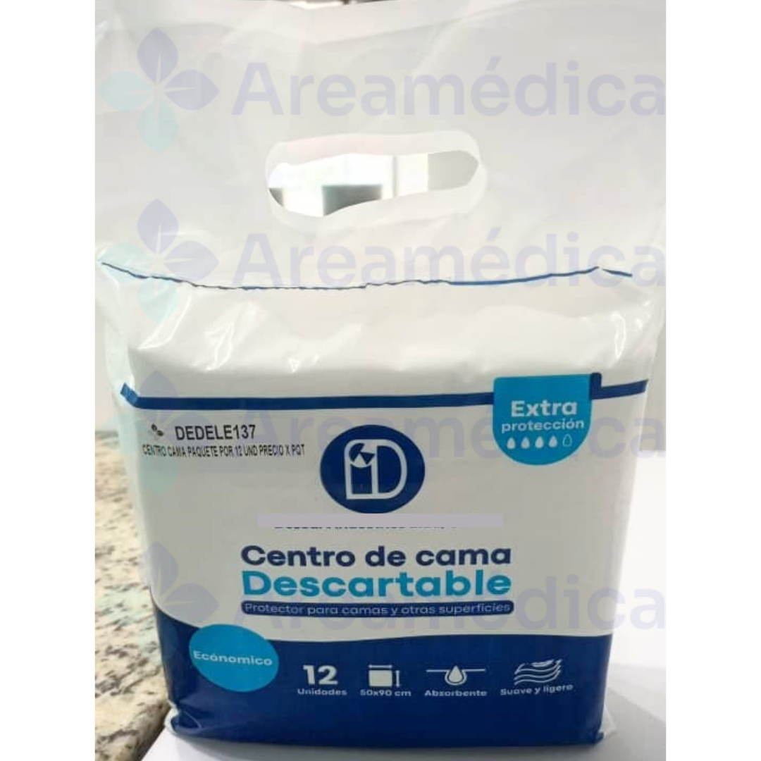 CENTRO CAMA PAQUETE POR 12 UNIDADES DELGADO ECONOMICO 87CM * 50 CM