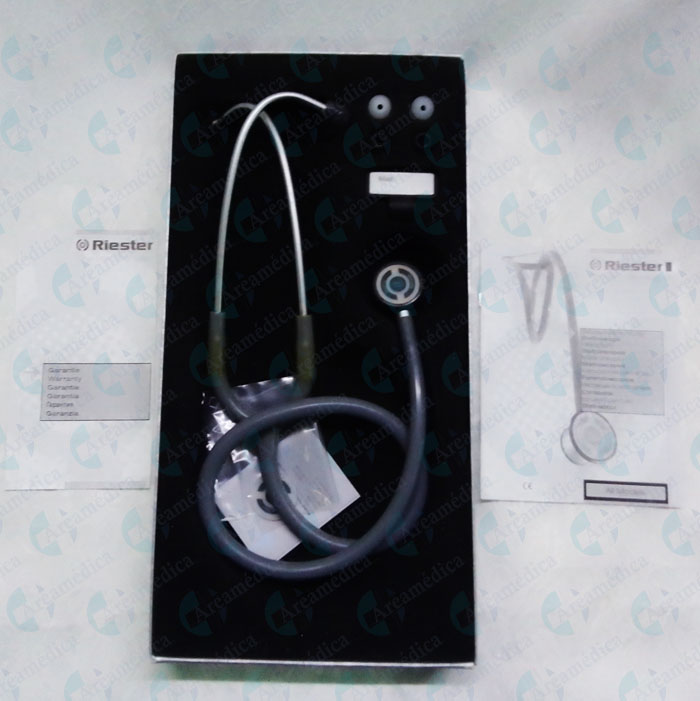 Estetoscopio Riester Neonatal Pediatrico Gris Doble Campana Acero