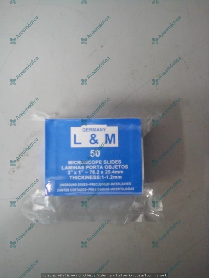 Laminas Porta Objeto Portaobjeto 3x1PLG / 76.2 x 25.4 MM Cortadas