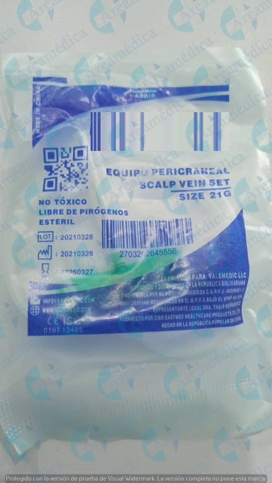 Scalp pericraneal numero 21g