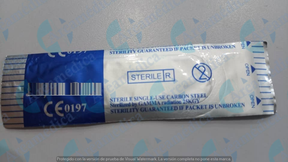 HOJILLA DE BISTURI NUMERO 12