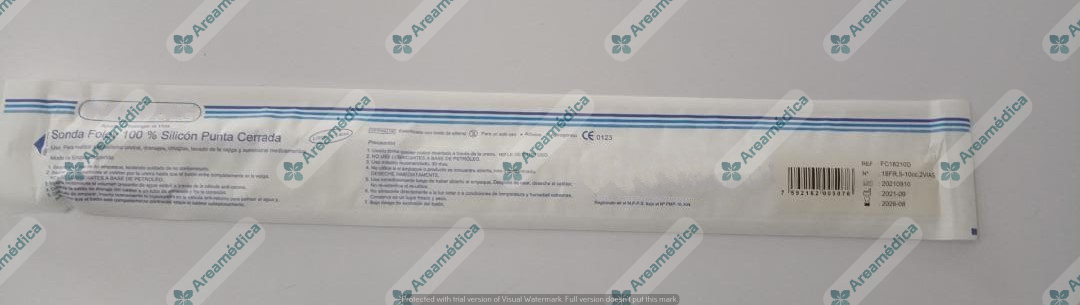 Sonda 2 Vias Silicon 18FR Foley (E) Cateter Uretral