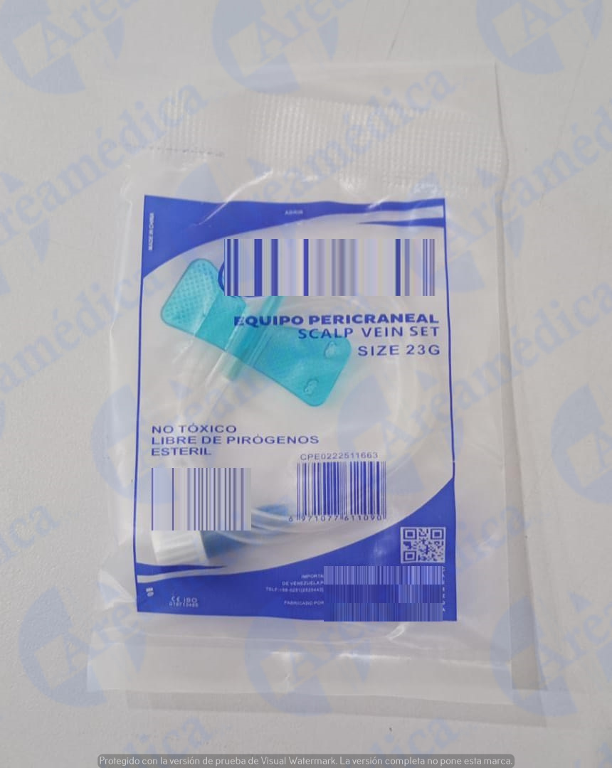 Scalp pericraneal numero 23g &nbsp;