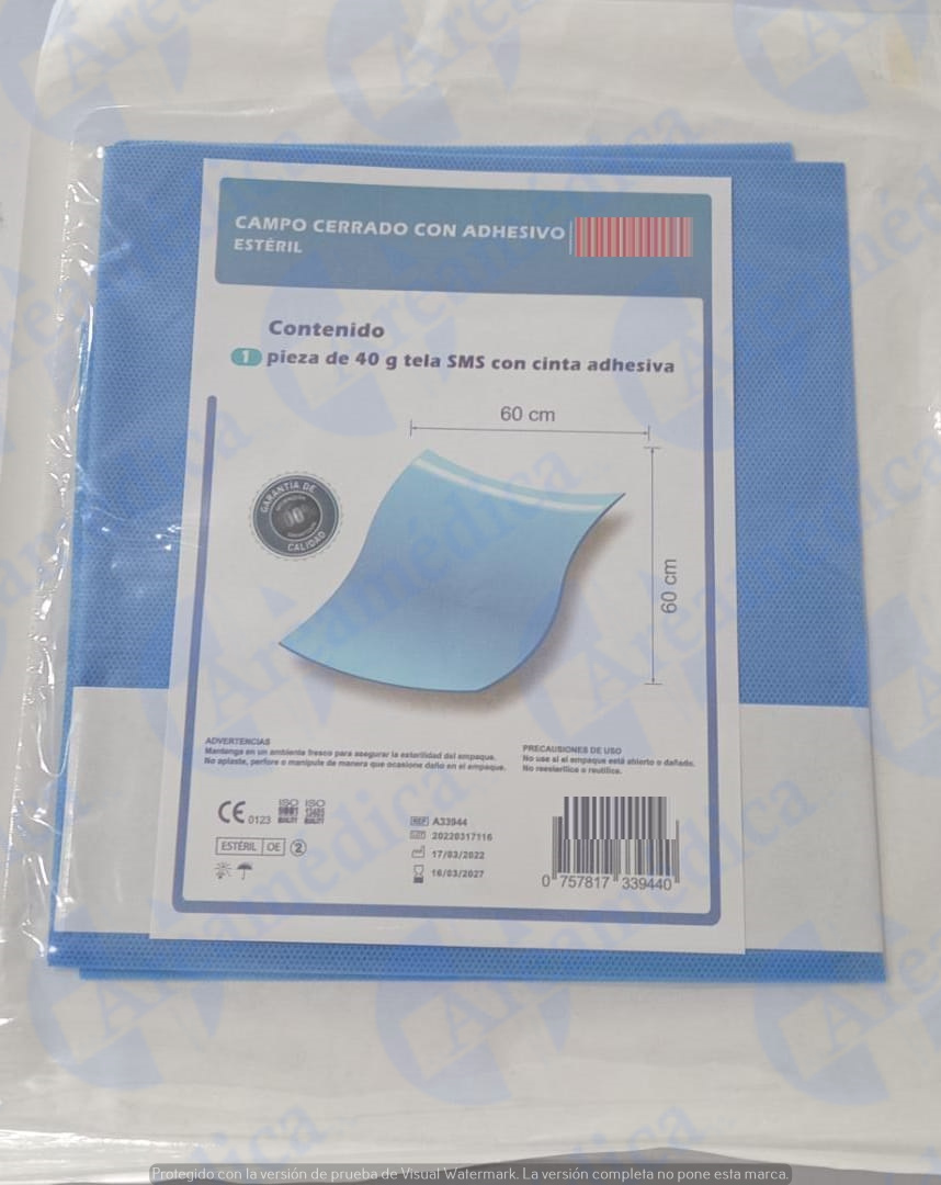 Campo cerrado est&eacute;ril (60x 60 cm)