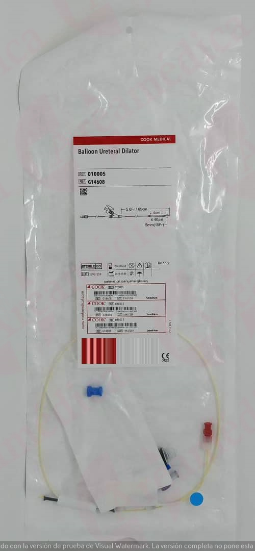 Balon dilatador ureteral (5fr x 65cm)