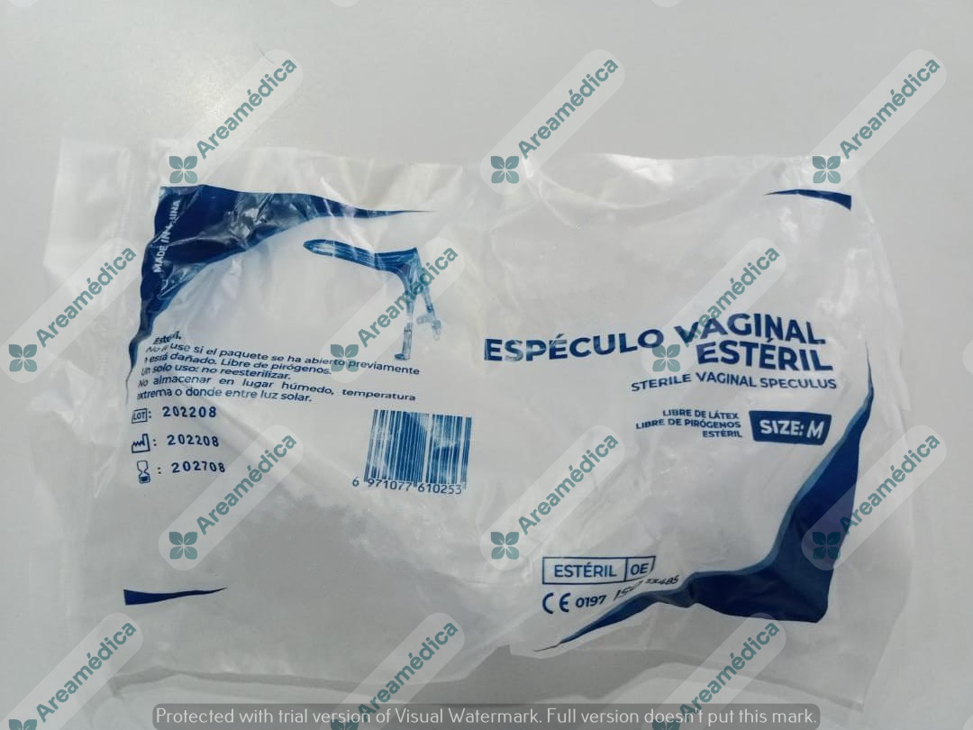 Especulo Vaginal Esteril plastico Talla M  Precio x Unidad
