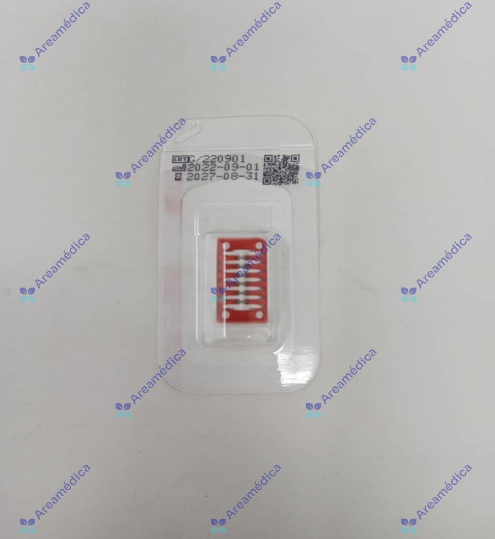 Clips Small de Titanio Blister x 6 clip Talla S Rojo Grena Ligadura Weck Horizon