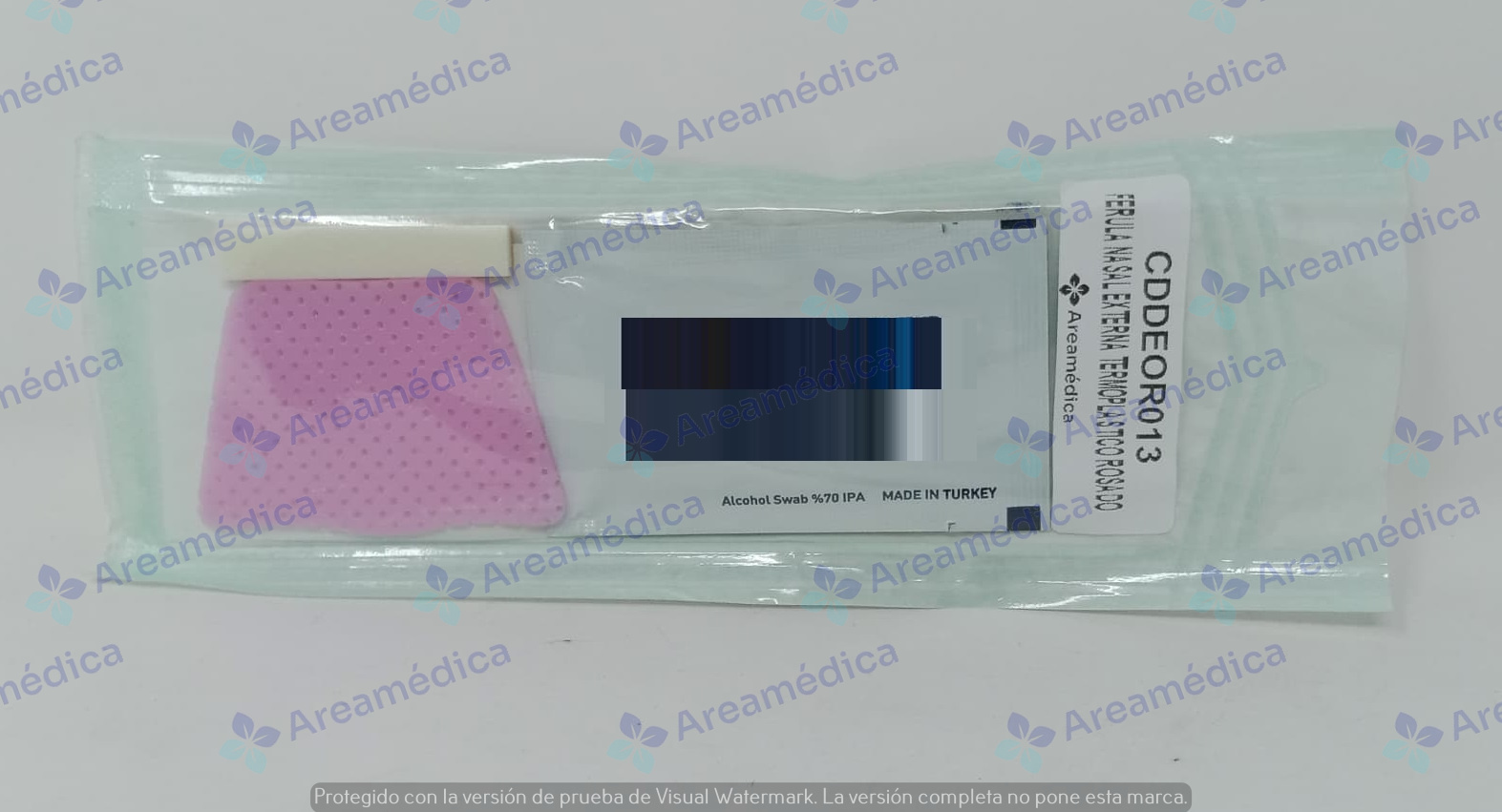 Ferula nasal externa termoplastico con adhesivo mediana