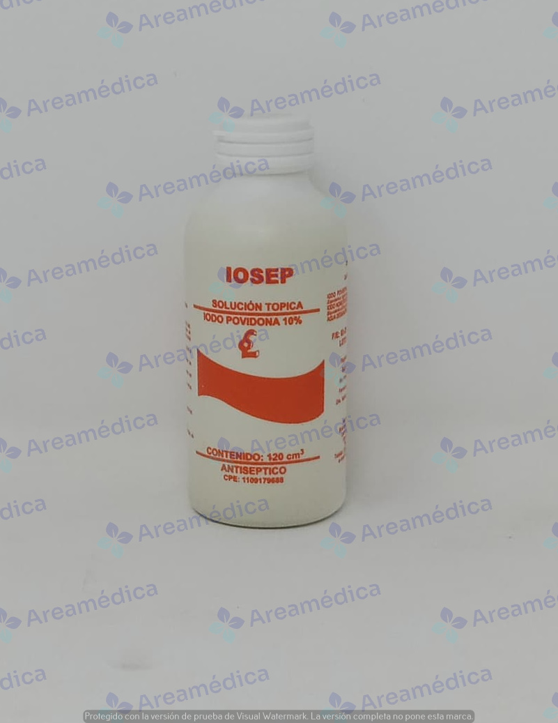 Iosep solucion yodada 120ml iodo povidona 10%