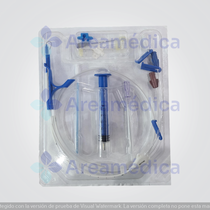 Cateter Trilumen Via Central 7FR X 20CM Kit Completo