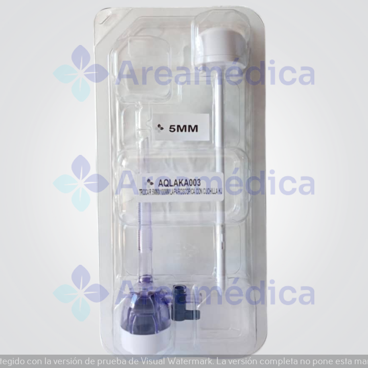 Trocar 5MM Cirugia Laparoscopica 5X100MM Trocar Con Cuchilla Retractil Descartab