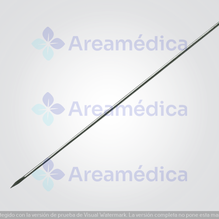 Alambre Kirschner 1.5MM Diametro Largo 15CM Trocar Llano Trauma