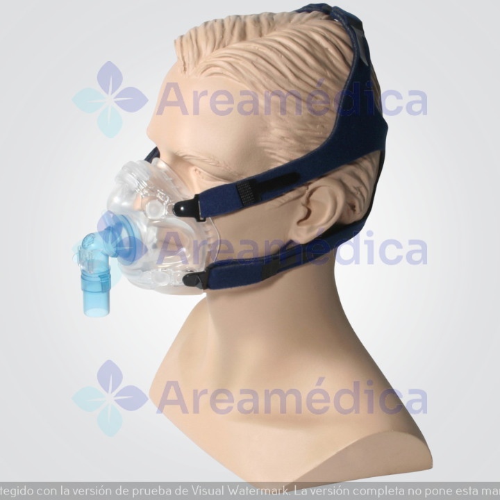 Mascara CPAP Talla XS Oronasal Con Valvula Antiafixia Ventilado Silicon