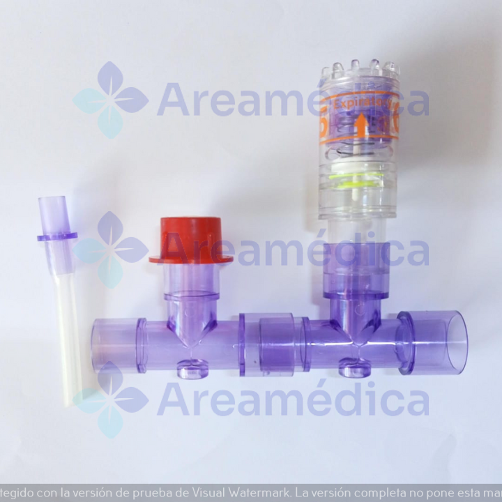 Adaptador De Alto Flujo Para Humidificador De Oxigeno CPAP De Burbuja Pediatrico