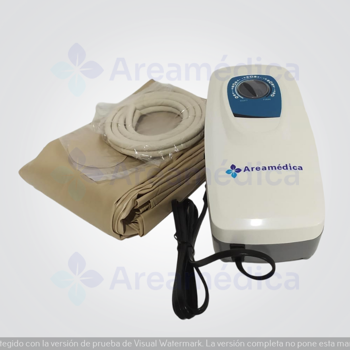 Colchon Antiescaras Color Beige Con Motor De Inflado Areamedica