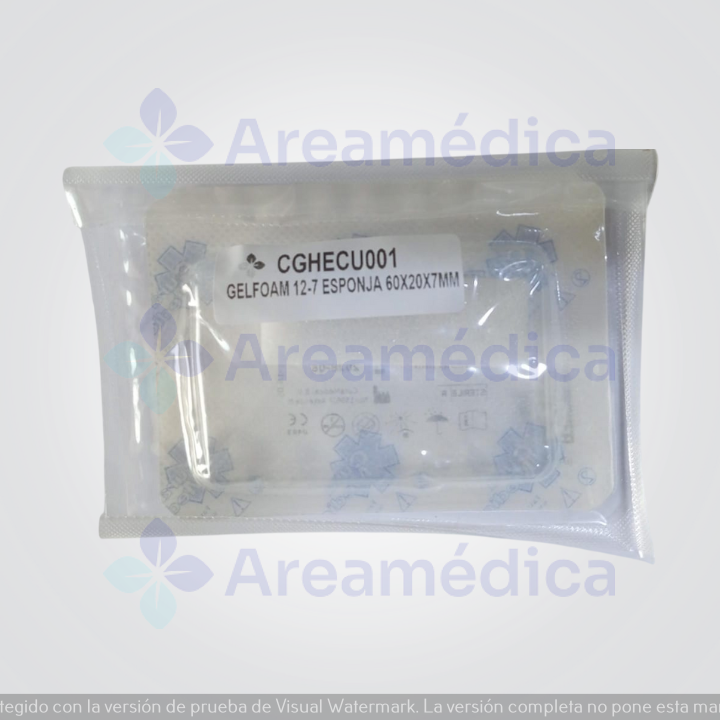 Surgispon Gelfoam 12-7 Esponja Gelatina Absorbible Tama&ntilde;o 60X20X7 MM