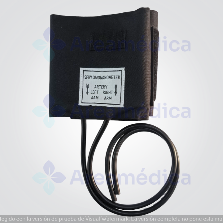Brazalete Adulto 2 Tubos 25-35CM Negro Tela Impermeable Tensiometro Manual