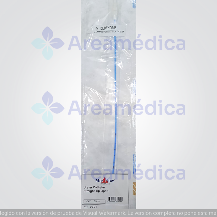 Cateter Ureteral Punta Abierta 7 Fr x 70 cm Open End