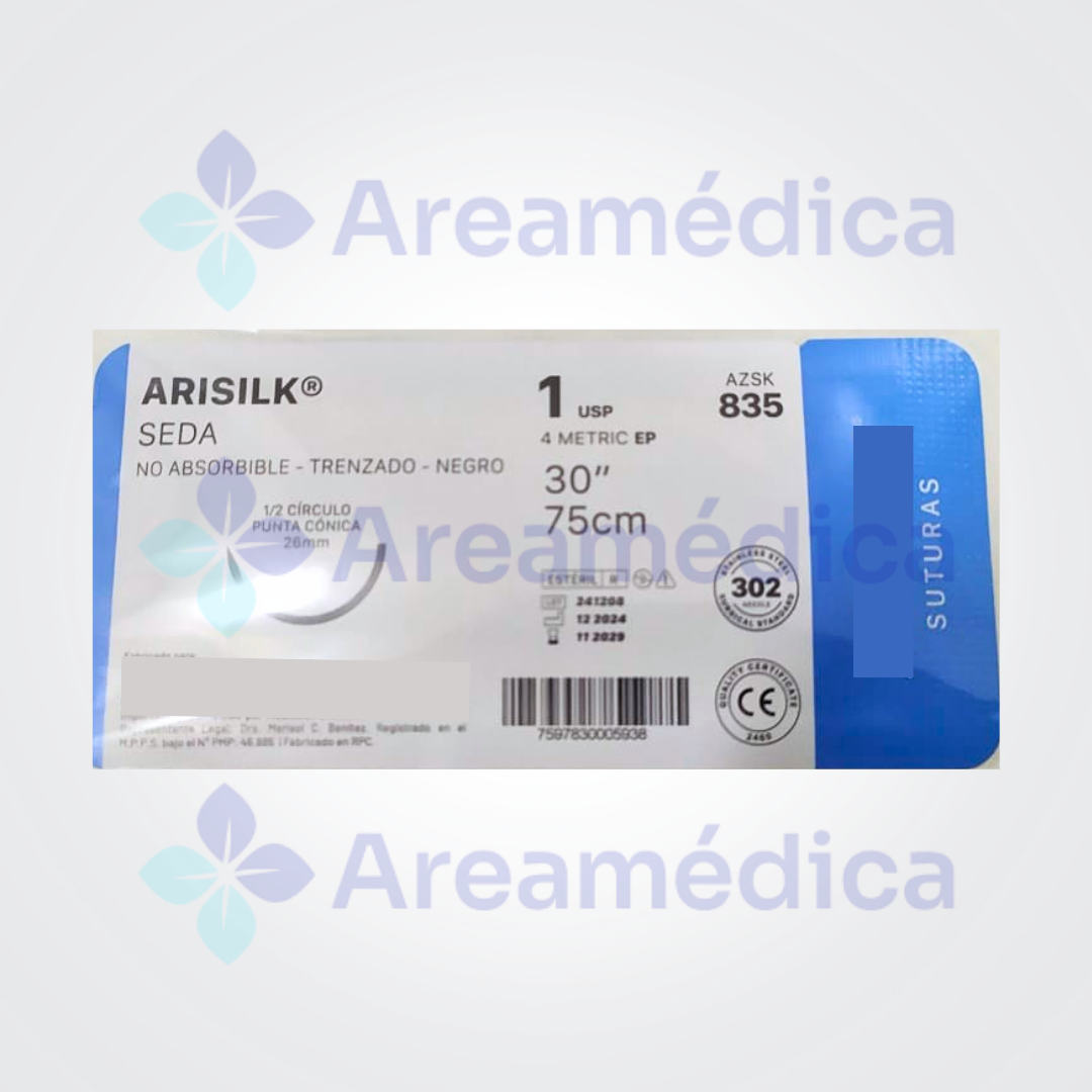 Seda 1 Curva No Cortante 1/2C 26MM 75CM Hebra Negra