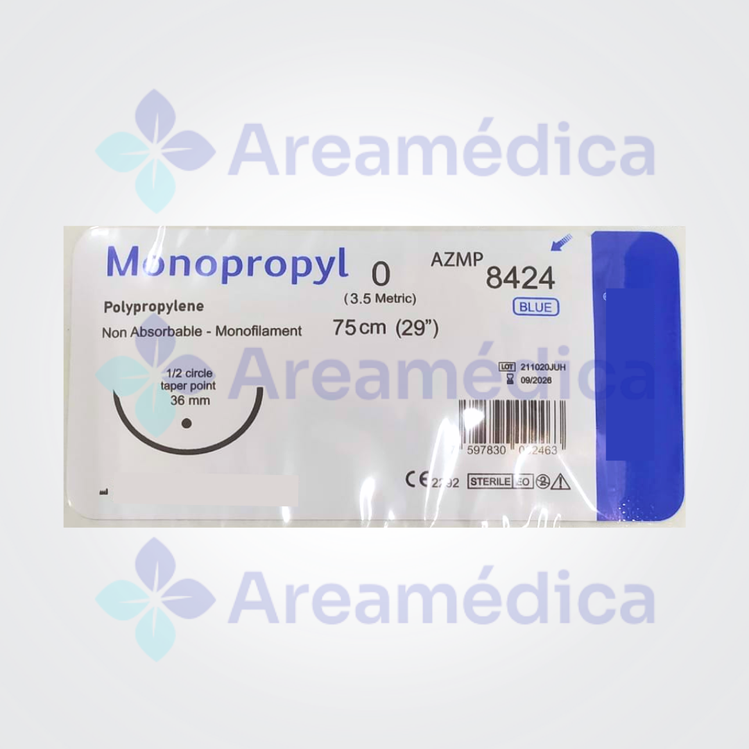 Prolene 0 Curva No Cortante Aguja CT-1 36MM 1/2C 75CM