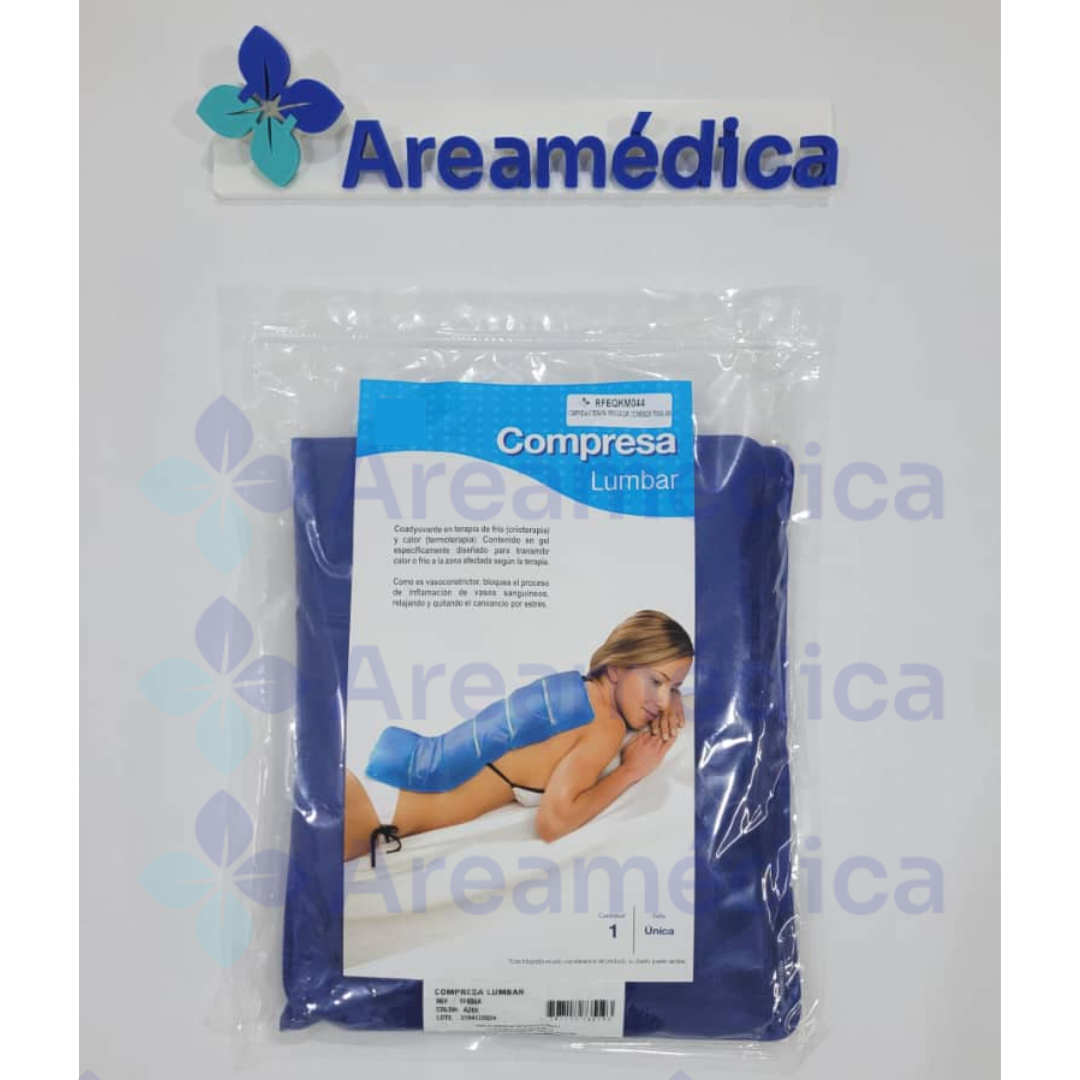 COMPRESA TERAPIA FRIO CALOR LUMBAR 32CMX55CM REUTILIZABLE FRIOPAK GEL AZUL