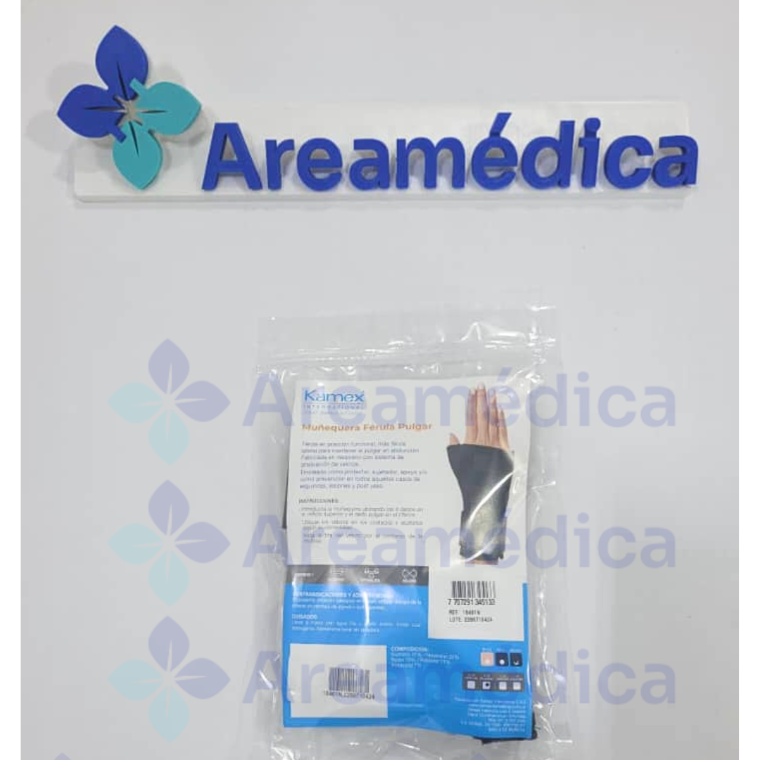 MU&Ntilde;EQUERA INMOVILIZADOR DE PULGAR TALLA S/M IZQUIERDO NEOPRENO SOPORTE METALICO
