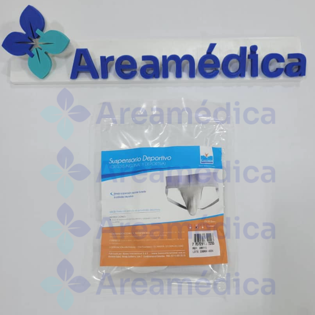 PROTECTOR INGUINAL DEPORTIVO TALLA M COLOR BLANCO