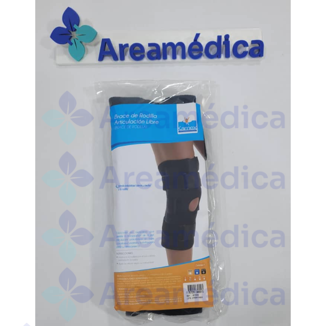 RODILLERA ESTABILIZADORA TALLA M NEOPRENO CON SOPORTE LATERAL METALICO