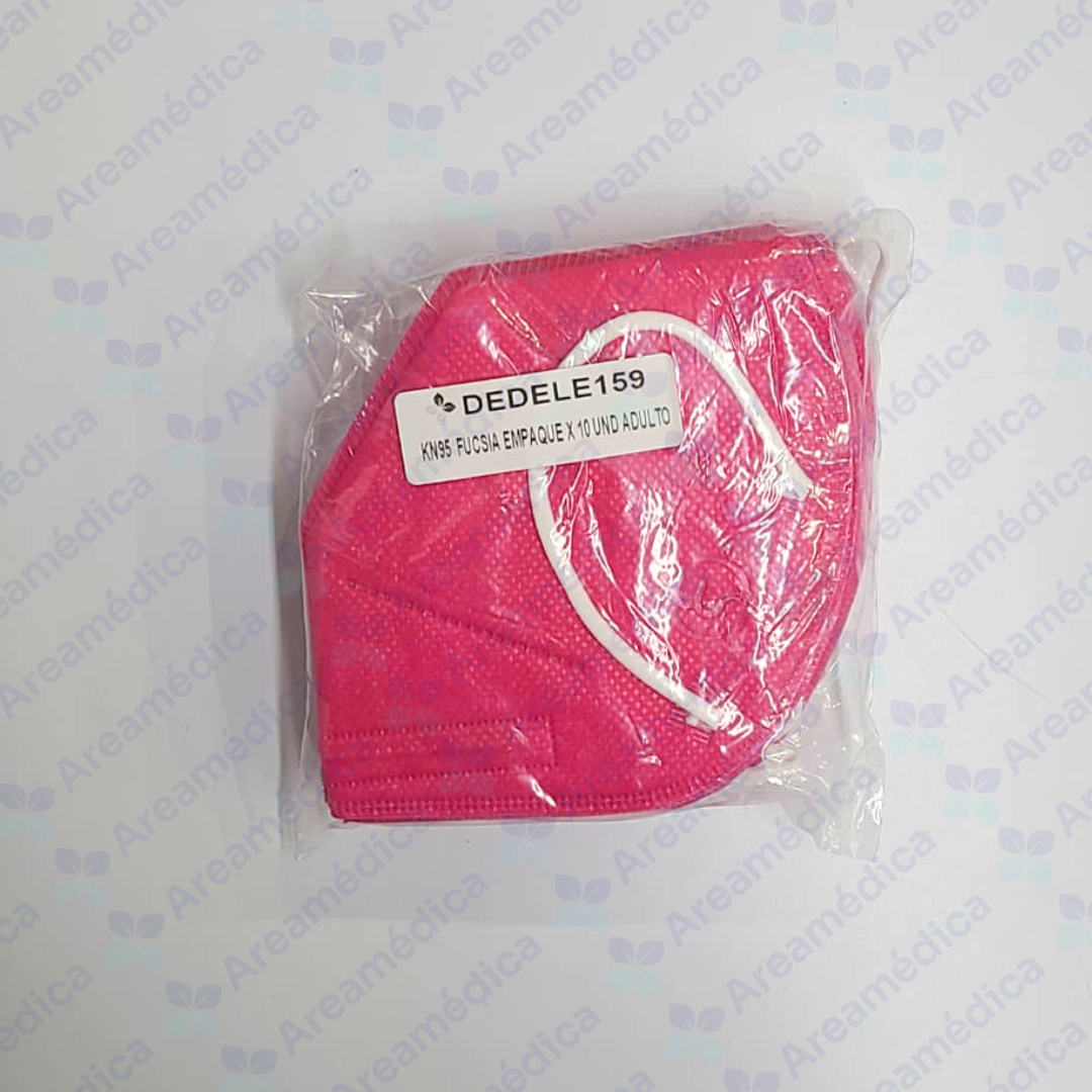 KN95 MASCARILLA FUCSIA TAPABOCA TIPO KN95 PRECIO X EMPAQUE X 10 UND