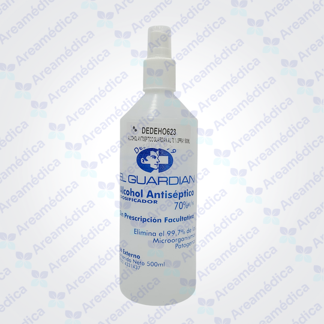 ALCOHOL ANTISEPTICO 500ML SPRAY AL 70% ALCOHOL ETILICO
