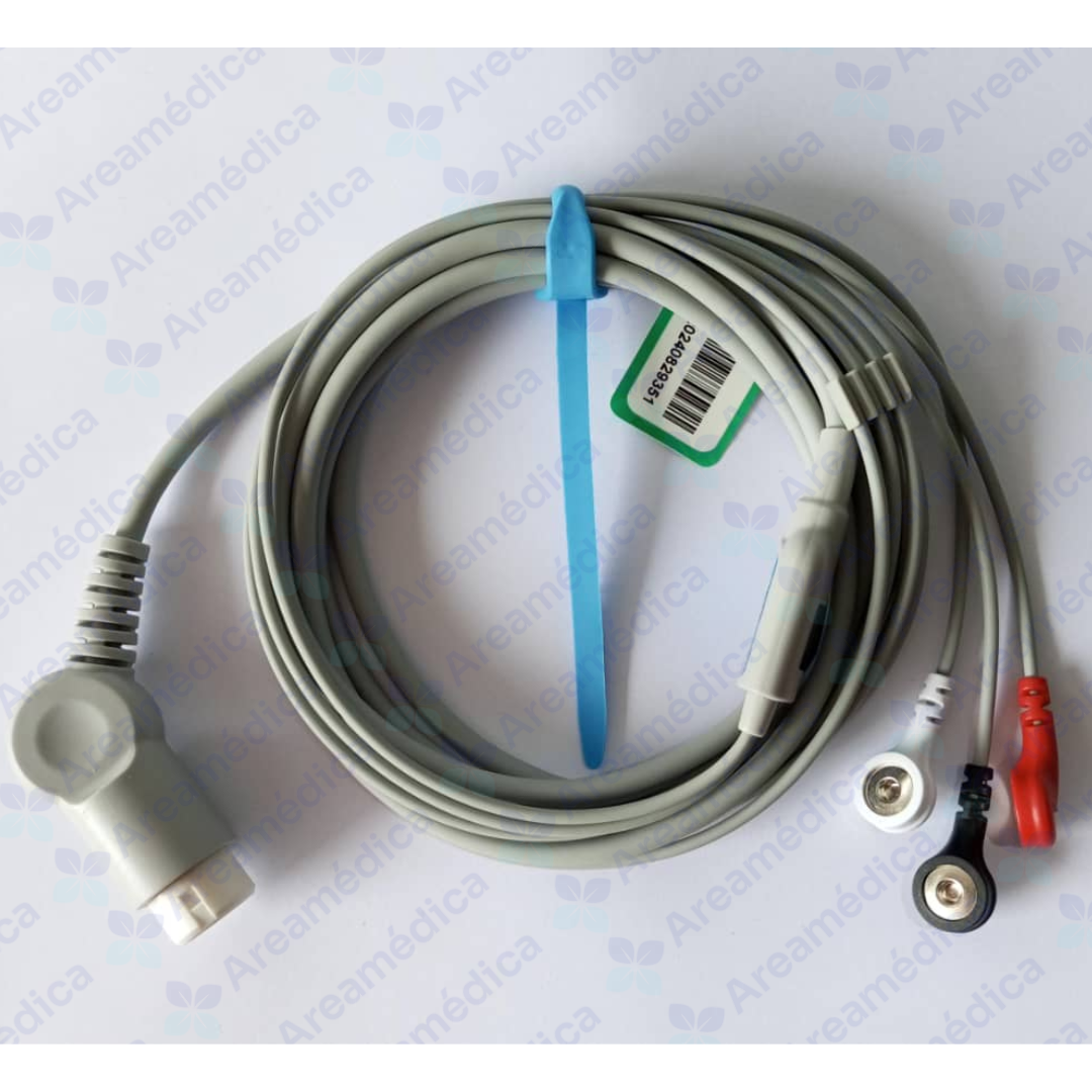 CABLE MONITOR ECG HP 3 LEADS 12 PINES