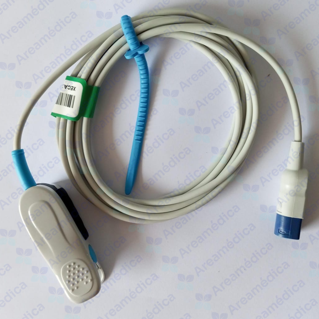 SENSOR OXIMETRO SPO2 ADULTO HP 8 PINES TIPO CLIP DEDO