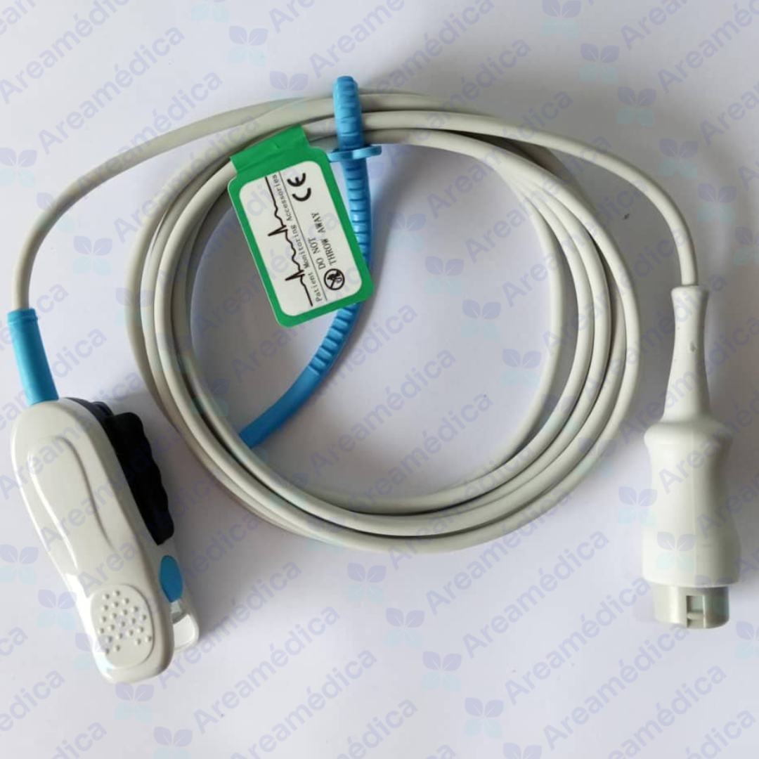 SENSOR OXIMETRO SPO2 ADULTO MINDRAY T5 NELLCOR OXIMAX  8 PINES TIPO CLIP DEDO