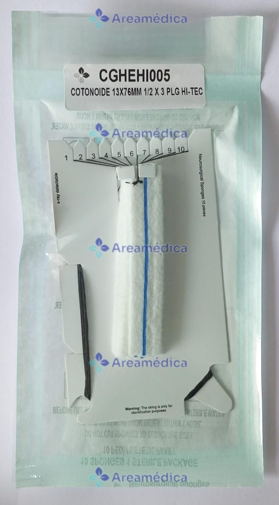 Cotonoide 13 x 76 mm 1/2 x 3 Pulgadas Sobre x 10 unidades 1/2x3 PLG Cotonoides