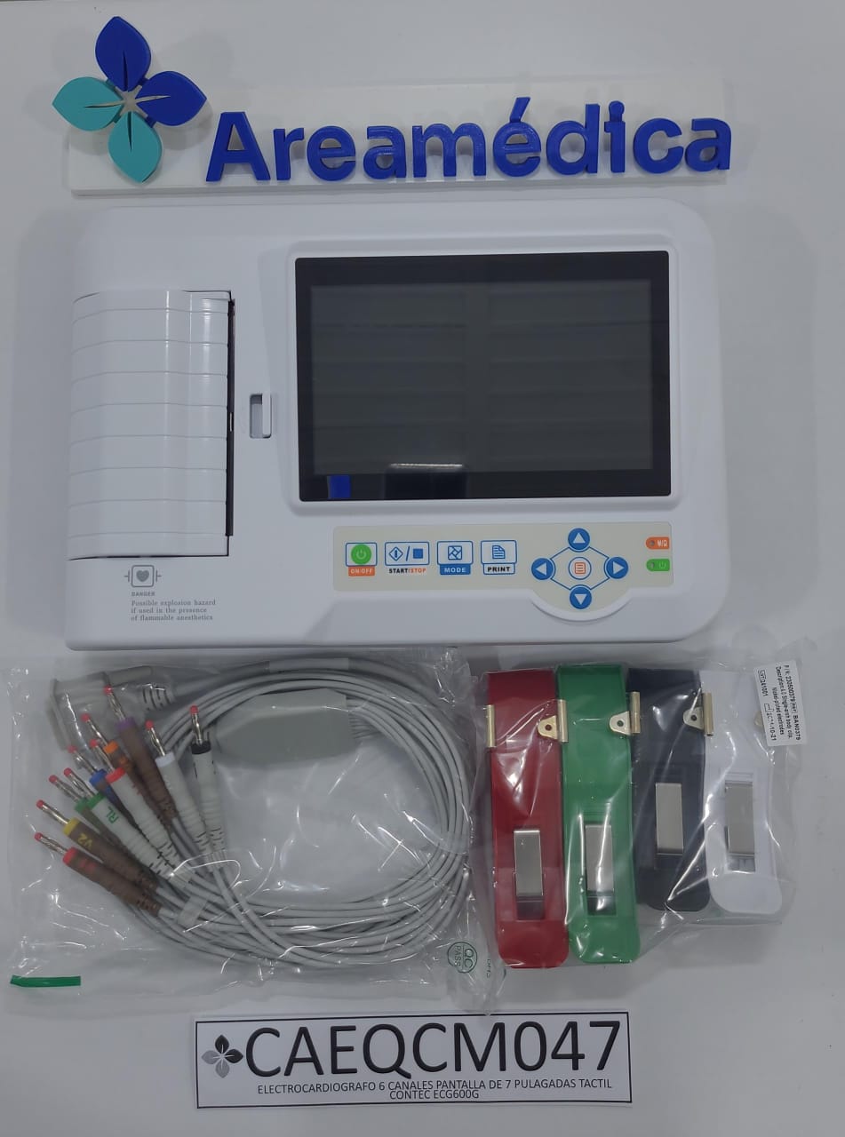 ELECTROCARDIOGRAFO 6 CANALES PANTALLA DE 7 PULGADAS TACTIL