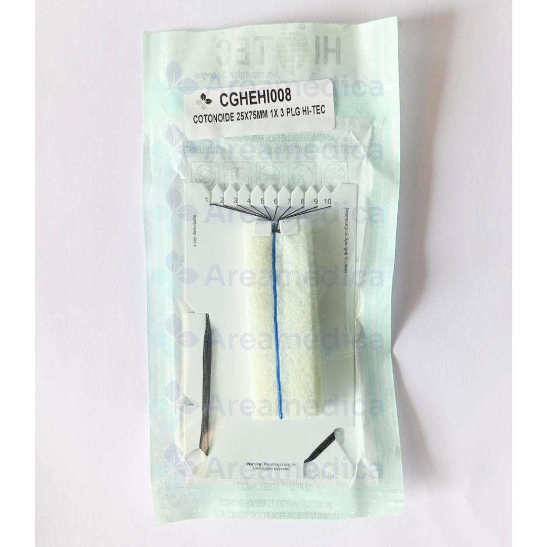 COTONOIDE 25X75MM 1 X 3 PLG SOBRE X 10 UNIDADES