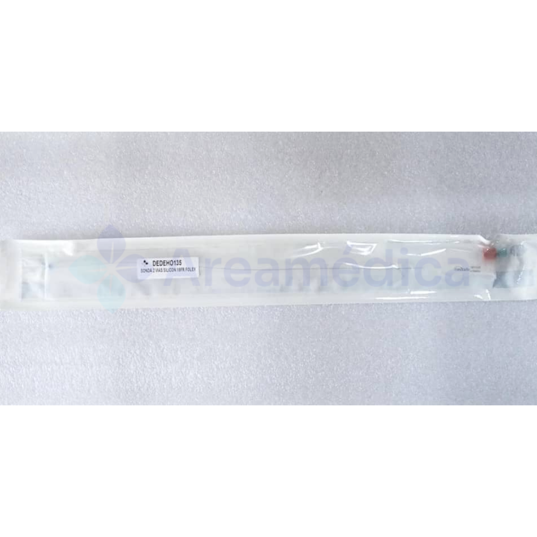 SONDA 2 VIAS SILICON 18FR FOLEY BALON 5-15ML CATETER URETRAL