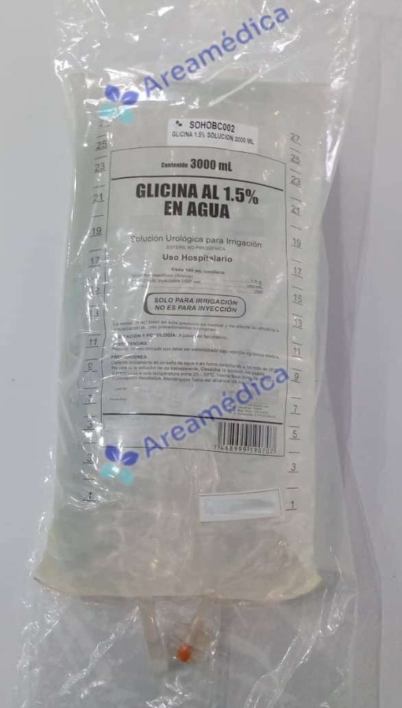 Glicina 1.5% Solucion Para Bolsa Irrigacion 3000 ml