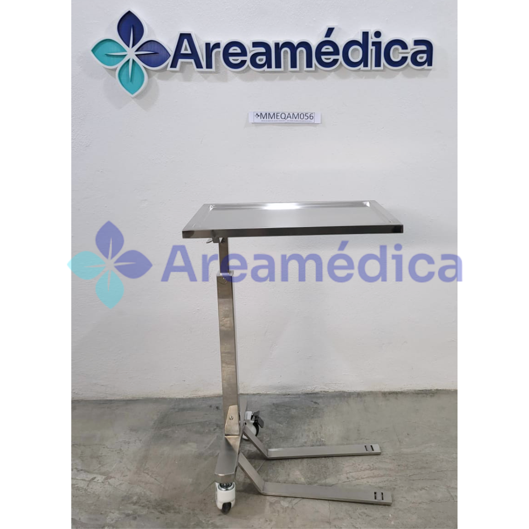 MESA DE MAYO EN ACERO INOXIDABLE DOS PATAS PLANAS AREAMEDICA