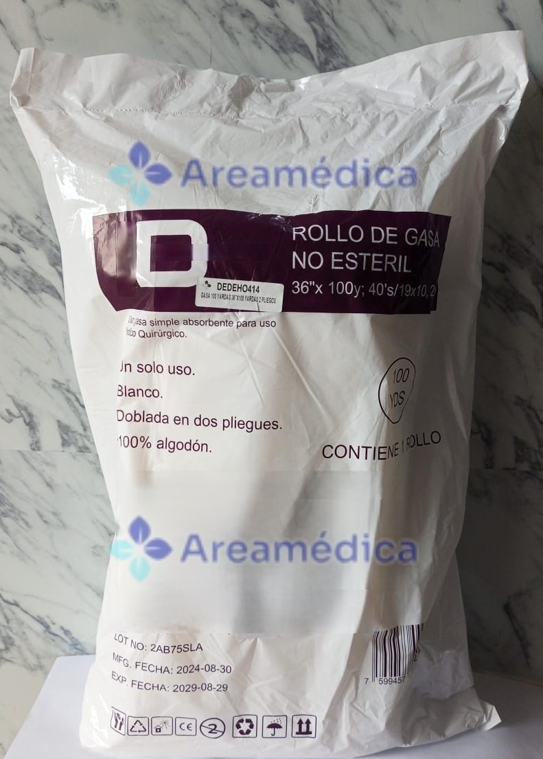 Gasa Absorbente 100 Yardas Empaque 36 Pulgadas x100 Yardas No Esteril