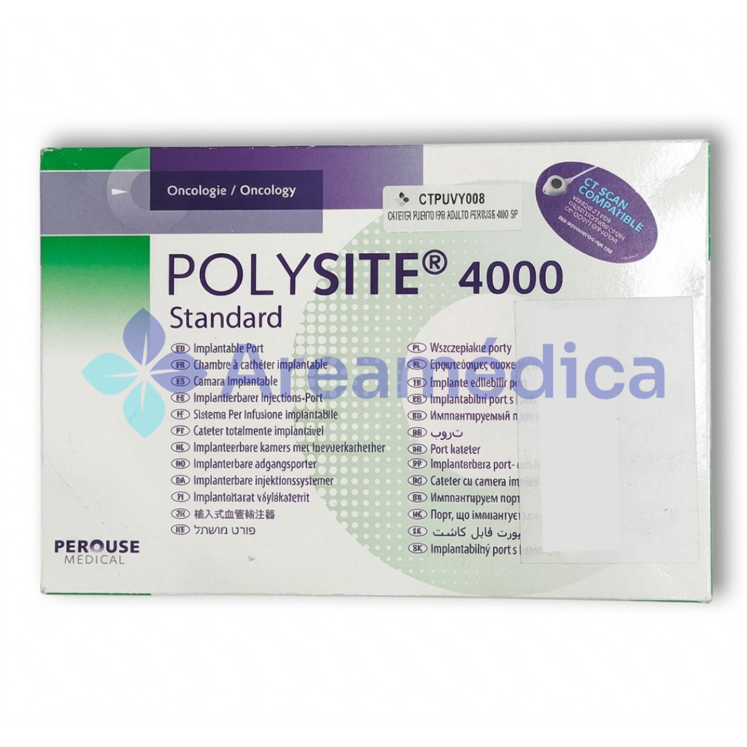 CATETER PUERTO 8FR PARA QUIMIOTERAPIA ADULTO POLIURETANO PEROUSE CATETER PORT