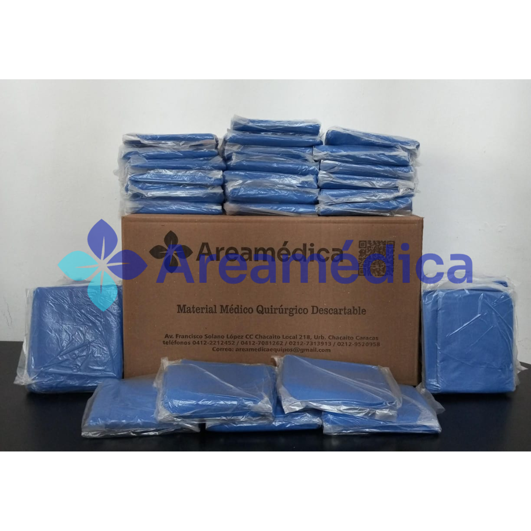 SABANA PARA CAMILLA 40GR AZUL 1 M X1,8 M 1X1,8 TELA SMS PRECIO X BULTODE 60 UND