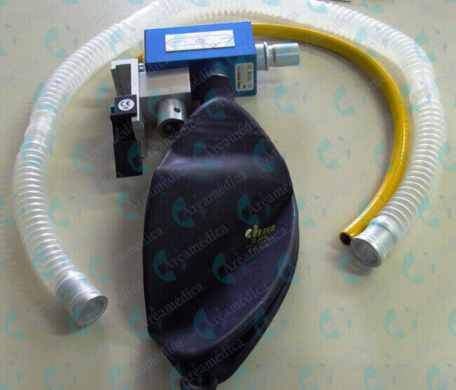 Sistema evacuacion de gases para  maquina de anestesia tipo bain
